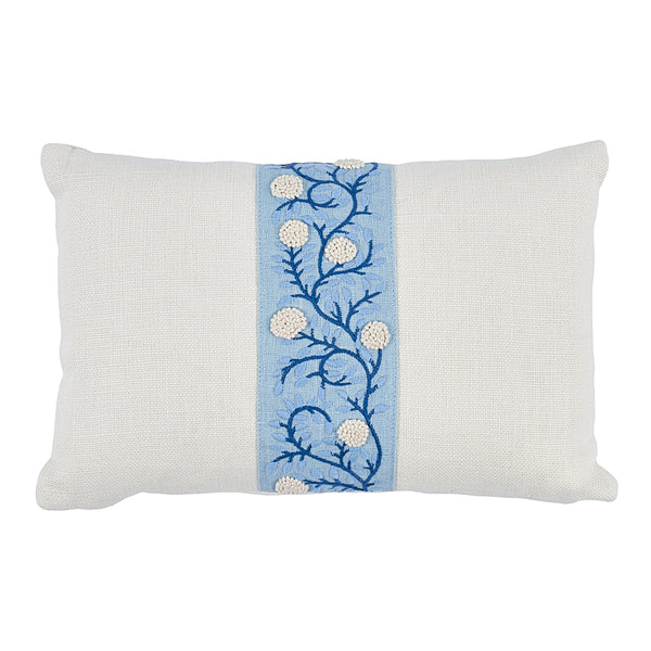 Ashoka Pillow Ivory&Blue | Schumacher Pillows