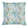 Albizia Embroidery 20" Pillow Blue & Green