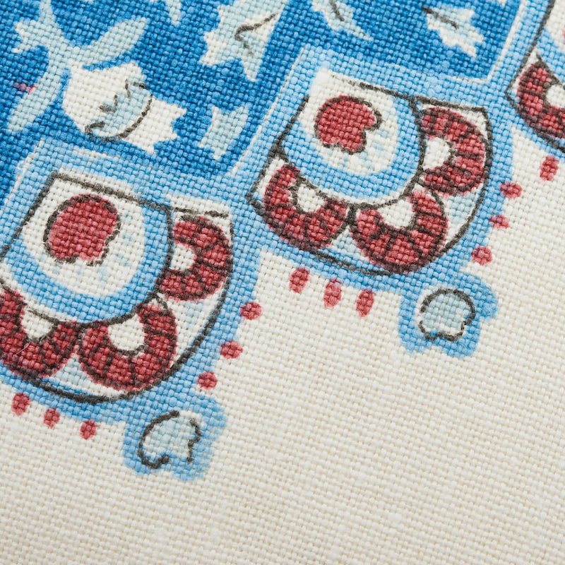 MONTECITO MEDALLION 18" PILLOW Red&Blue