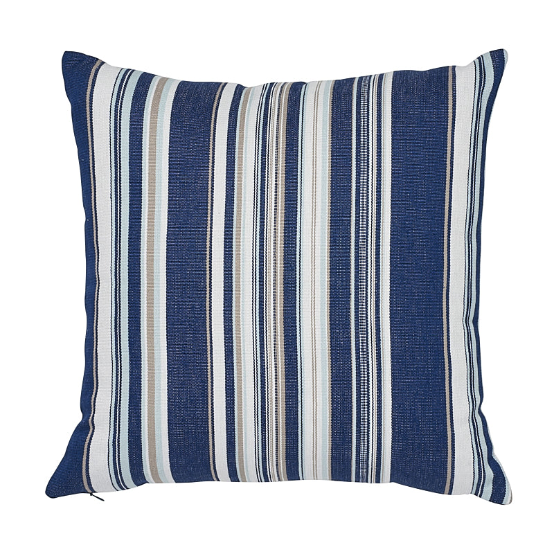 PONDEROSA STRIPE I/O 18" PILLOW Navy Blue
