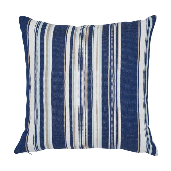 Ponderosa Stripe I/O 20" Pillow Navy | Schumacher Pillows