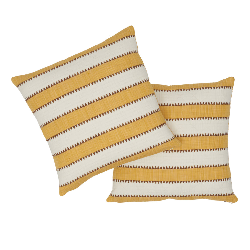 ISOLDE STRIPE 18" PILLOW Yellow