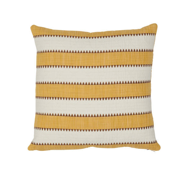 Isolde Stripe 18" Pillow Yellow | Schumacher Pillows