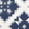 Tristan Patchwork 22" Pillow Indigo