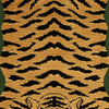 JOKHANG TIGER VELVET 18" PILLOW Peacock&Olive