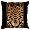 JOKHANG TIGER VELVET 18" PILLOW Brown&Black