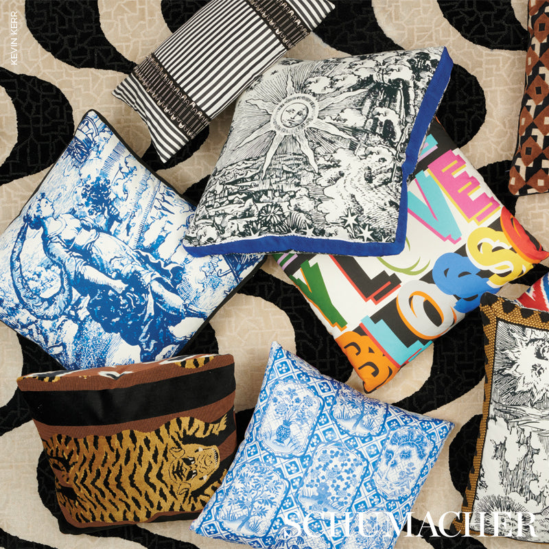 Punk Rock Pillow Black & White