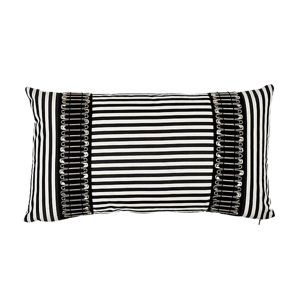 Punk Rock Pillow Black&White | Schumacher Pillows