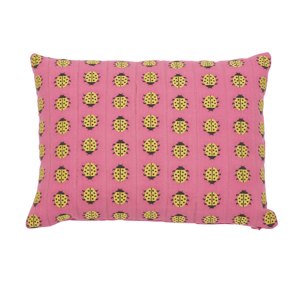 LADYBIRD PILLOW Yellow&Pink