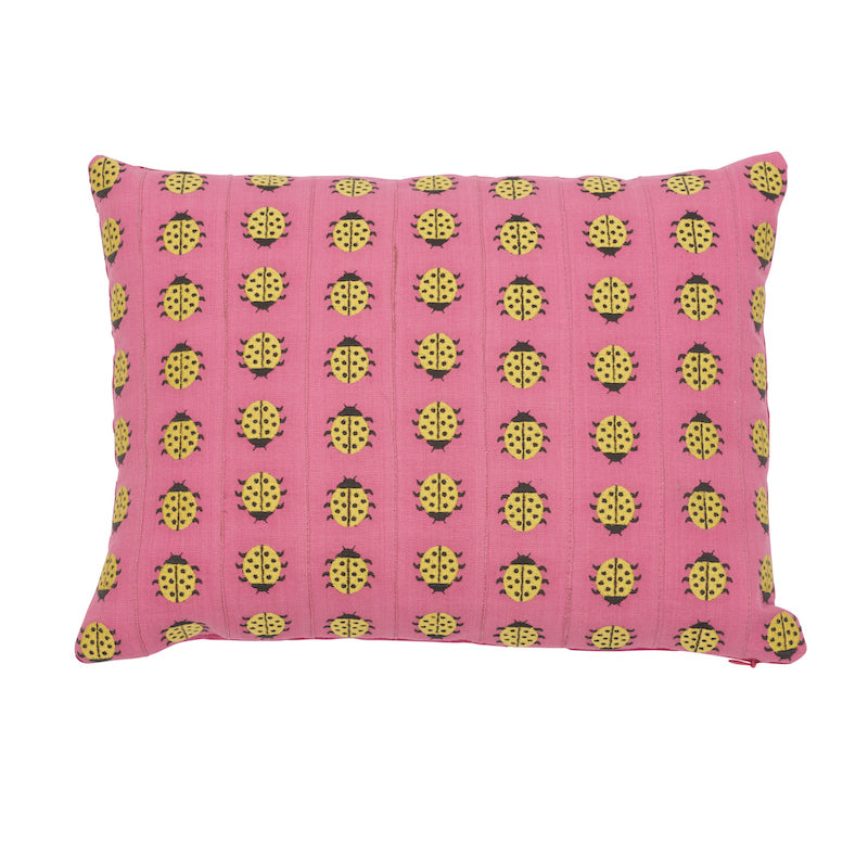 LADYBIRD PILLOW Yellow&Pink