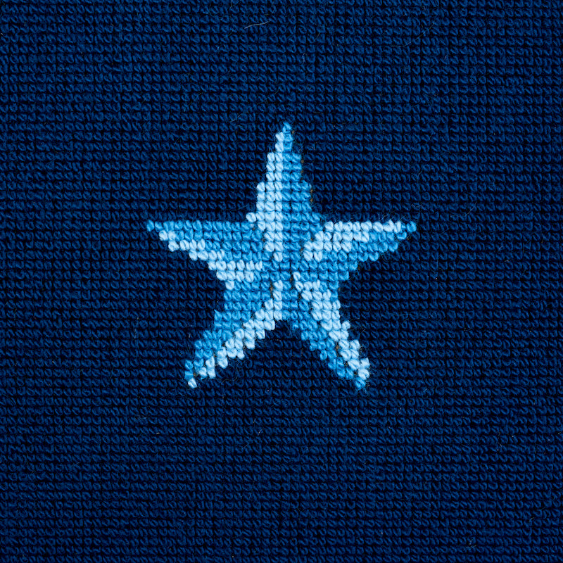 STAR EPINGLE PILLOW Blue