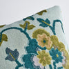 JENNIE VELVET PILLOW Peacock&Celadon