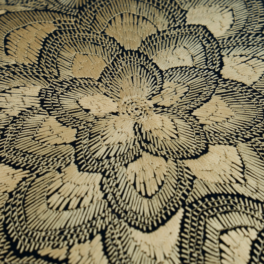 LOTUS EMBROIDERY 18" PILLOW Gold