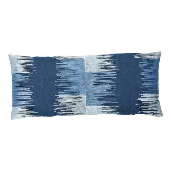 Sunburst Embroidery Pillow Blue | Schumacher Pillows