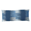 Sunburst Embroidery Pillow Blue