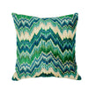 BEZIQUE FLAMESTITCH 22" PILLOW Blue&Green