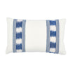 Banyan Ikat Pillow Blue & White