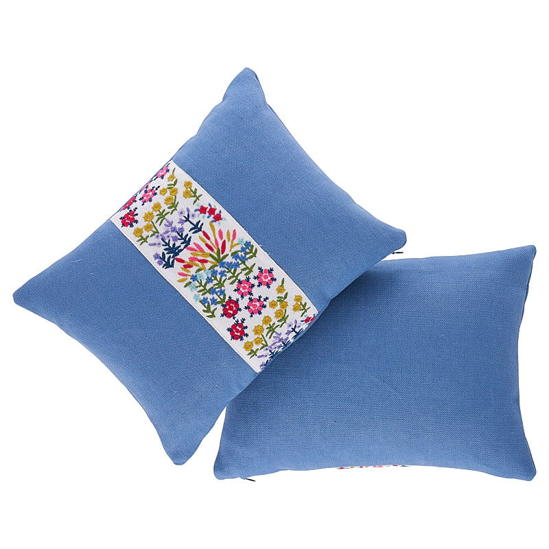 LULA EMBROIDERED PILLOW Ivory