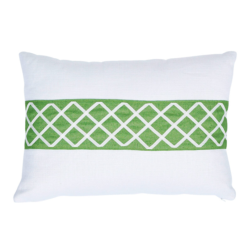 ZELLA PILLOW Green&White