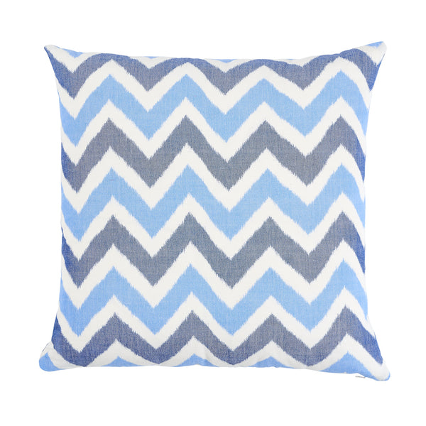 Vedado Ikat 22" Pillow Indigo | Schumacher Pillows