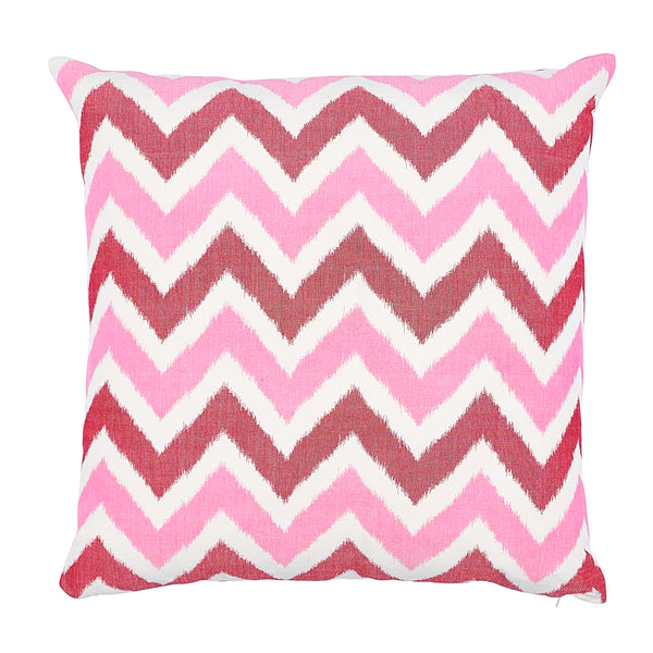 Vedado Ikat 20" Pillow Pink | Schumacher Pillows