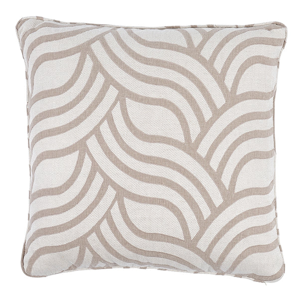 Sangomar Applique 22" Pillow Brown | Schumacher Pillows