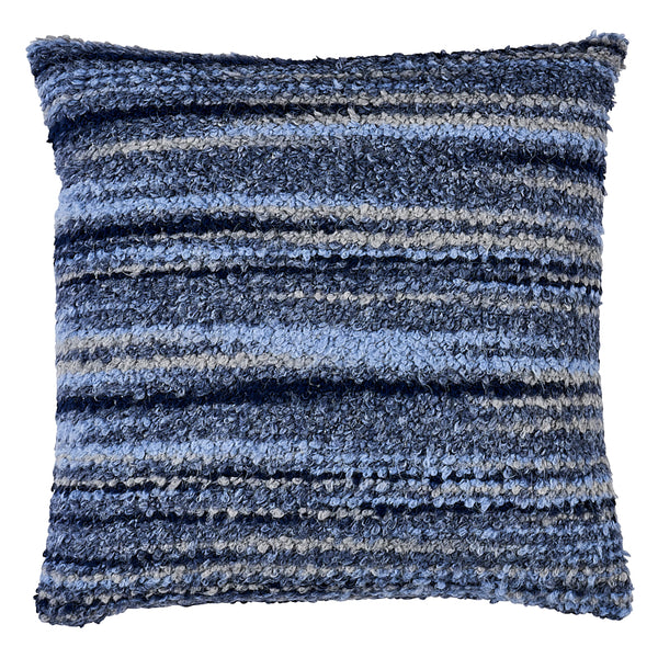 Bensley Boucle 18" Pillow Blue | Schumacher Pillows