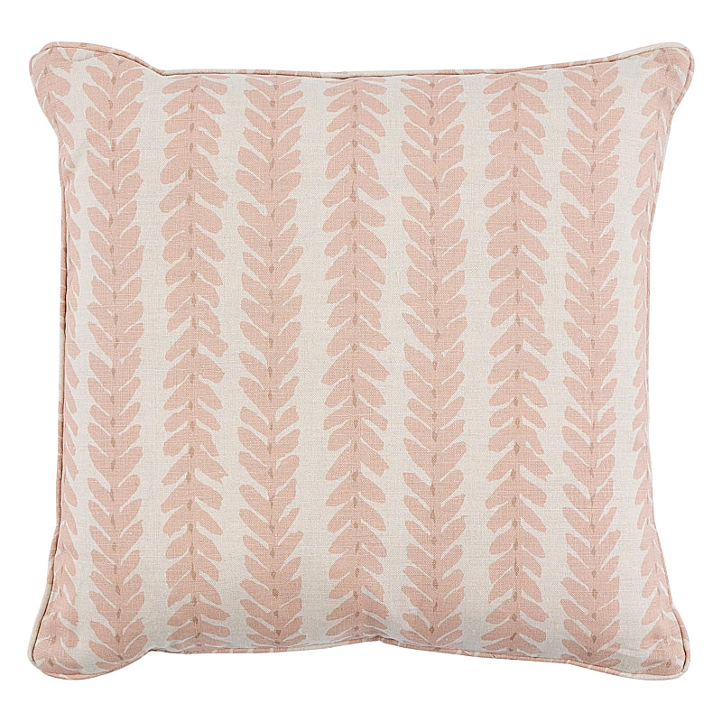 WOODPERRY 20" PILLOW Pink&Natural