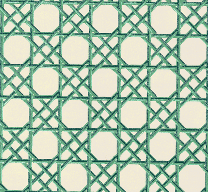 Fentucci Bamboo Lattice  - Classic Green