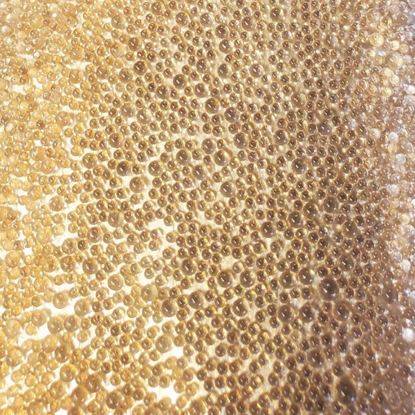 Gleaming Glambeads Glam Gold Metallic Glass Bead Wallcovering