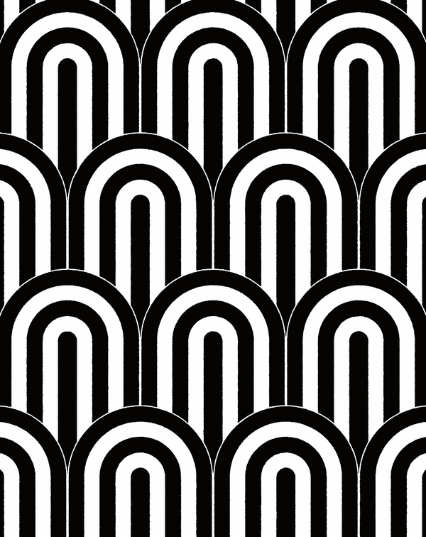 Dorchester 1970's Geometric Arches Art Deco | Architectural Wallcoverings