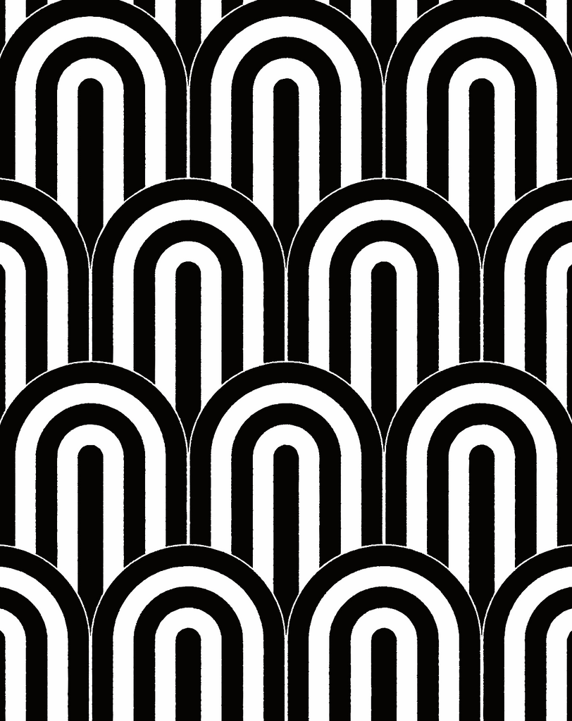 Dorchester 1970's Geometric Arches Wallpaper