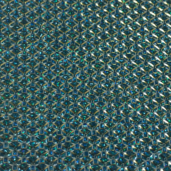Metallic Threads Glitter - White/Gold/Blue Hologram | Glitter Walls