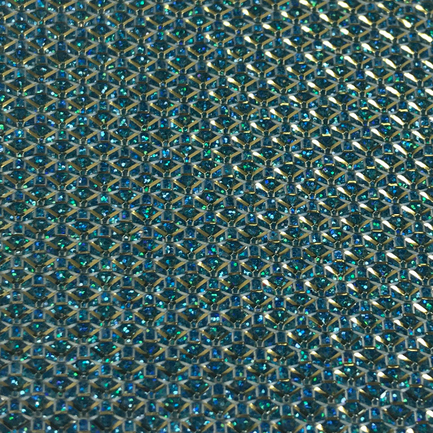 Metallic Threads Glitter Wallpaper - White/Gold/Blue Hologram | Glitter Walls