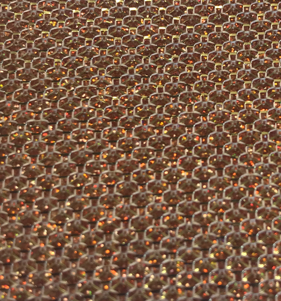 Metallic Threads Glitter Wallpaper - White/Gold/Copper Hologram | Glitter Walls