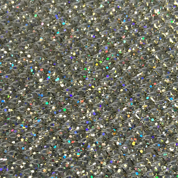 Metallic Threads Glitter - White/Gold/Silver Hologram | Glitter Walls