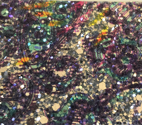 Paisley Glitter Wallpaper - Multi | Glitter Walls