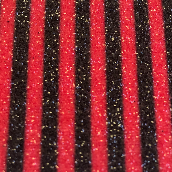 Stripe Glitter - Black & Red | Glitter Walls