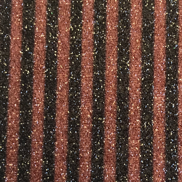 Stripe Glitter Wallpaper - Black & Brown | Glitter Walls