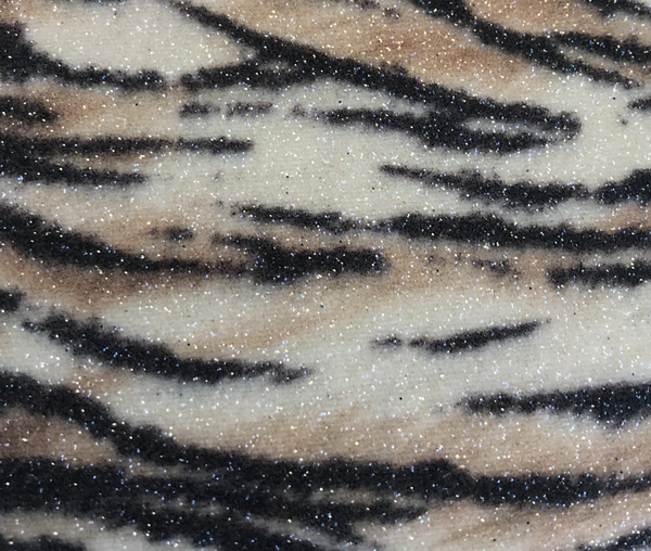 Tiger Glitter Wallpaper - Brown | Glitter Walls