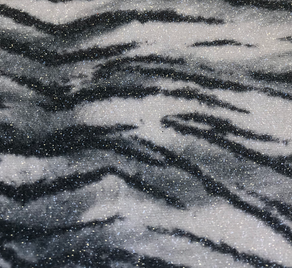 Tiger Glitter Wallpaper - Black | Glitter Walls