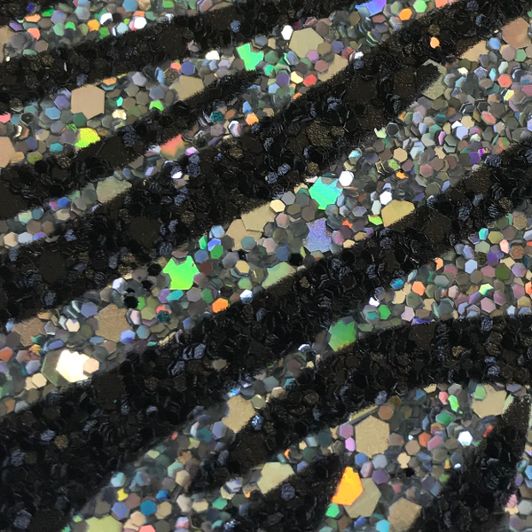 Zebra Glitter - Rainbow | Glitter Walls