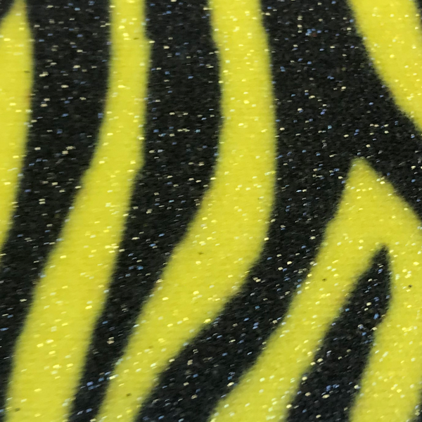 Zebra Glitter Wallpaper - Black & Yellow | Glitter Walls