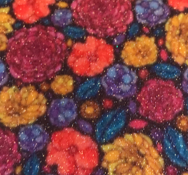 Floral Glitter Wallpaper - Multi Autumn | Glitter Walls