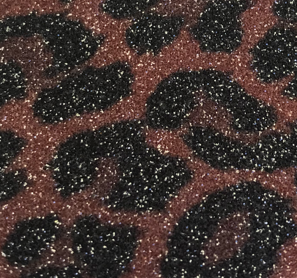 Leopard Glitter Wallpaper - Dark Brown | Glitter Walls