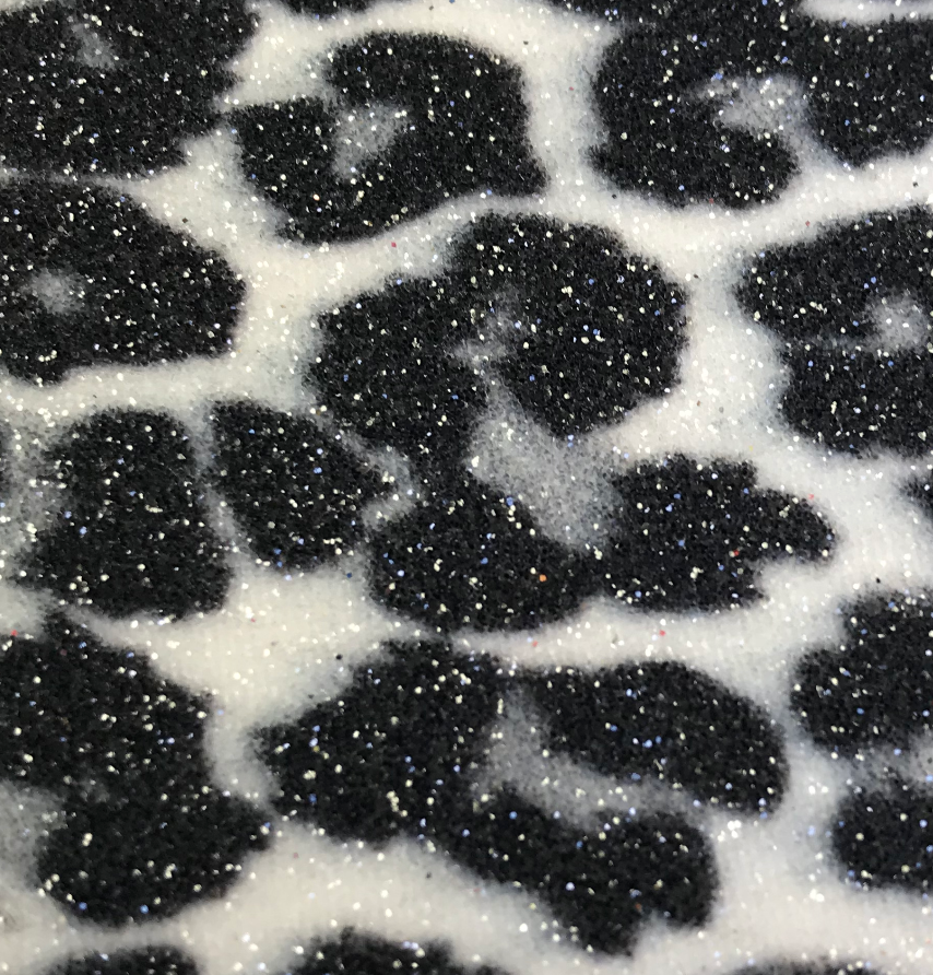 Leopard Glitter Wallpaper - Gray | Glitter Walls