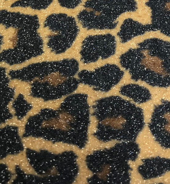 Leopard Glitter Wallpaper - Brown Black | Glitter Walls
