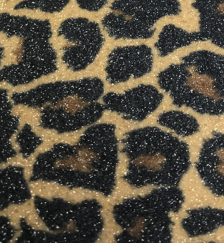 Leopard Glitter Wallpaper - Brown Black | Glitter Walls