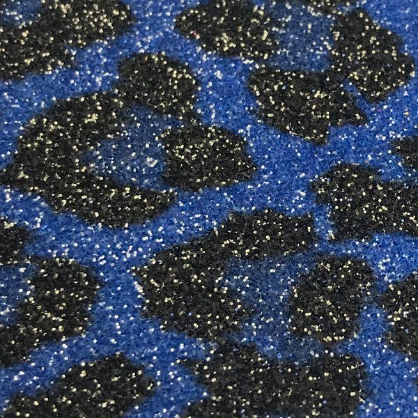 Leopard Glitter - Blue | Glitter Walls