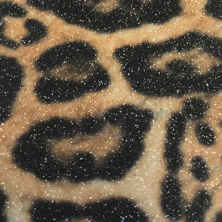 Leopard Glitter Wallpaper - Lynx Brown Black | Glitter Walls
